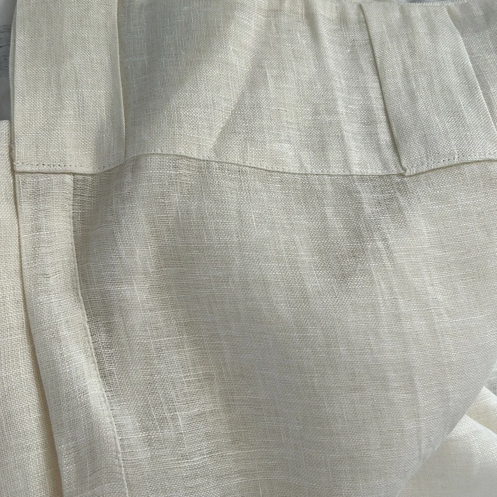 West Elm European linen drape